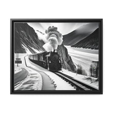 Load image into Gallery viewer, Train Matte Canvas, Black Frame