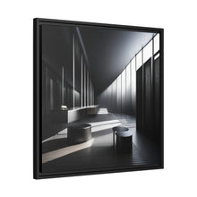 Load image into Gallery viewer, Black/White Matte Canvas, Black Frame