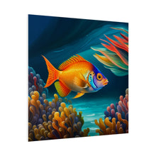 Load image into Gallery viewer, Colorful Fish Matte Canvas, Stretched, 0.75"