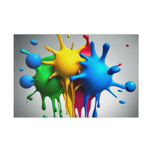 Load image into Gallery viewer, Colors Dripping Matte Canvas