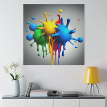 Load image into Gallery viewer, Colors Dripping Matte Canvas