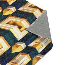 Load image into Gallery viewer, Yellow and Blue Area Rug