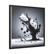 Load image into Gallery viewer, Black/White Matte Canvas, Black Frame