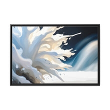 Load image into Gallery viewer, Unique White Matte Canvas, Black Frame
