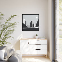 Load image into Gallery viewer, City Matte Canvas, Black Frame