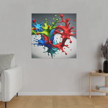 Load image into Gallery viewer, Splash colors Matte Canvas, Stretched