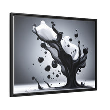 Load image into Gallery viewer, Black/White Matte Canvas, Black Frame
