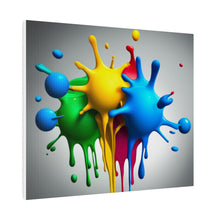 Load image into Gallery viewer, Colors Dripping Matte Canvas