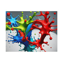Load image into Gallery viewer, Splash colors Matte Canvas, Stretched