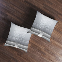 Load image into Gallery viewer, Grey Design Tufted Floor Pillow, Square