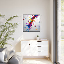 Load image into Gallery viewer, Unique Colorful Art Matte Canvas, Black Frame