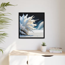 Load image into Gallery viewer, Unique White Matte Canvas, Black Frame