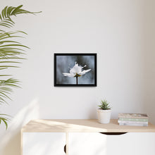 Load image into Gallery viewer, White Petals Flower Matte Canvas, Black Frame