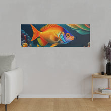 Load image into Gallery viewer, Colorful Fish Matte Canvas, Stretched, 0.75"