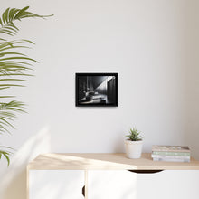 Load image into Gallery viewer, Black/White Matte Canvas, Black Frame