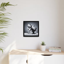 Load image into Gallery viewer, Black/White Matte Canvas, Black Frame