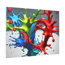 Load image into Gallery viewer, Splash colors Matte Canvas, Stretched