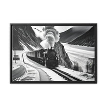 Load image into Gallery viewer, Train Matte Canvas, Black Frame