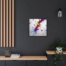 Load image into Gallery viewer, Unique Colorful Art Matte Canvas, Black Frame