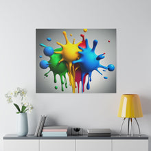 Load image into Gallery viewer, Colors Dripping Matte Canvas