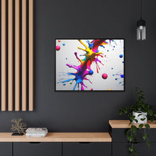 Load image into Gallery viewer, Unique Colorful Art Matte Canvas, Black Frame