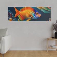 Load image into Gallery viewer, Colorful Fish Matte Canvas, Stretched, 0.75"