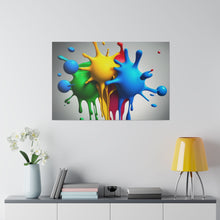 Load image into Gallery viewer, Colors Dripping Matte Canvas