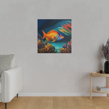 Load image into Gallery viewer, Colorful Fish Matte Canvas, Stretched, 0.75"