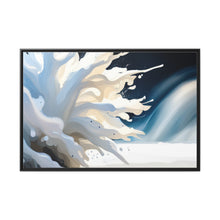 Load image into Gallery viewer, Unique White Matte Canvas, Black Frame
