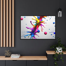 Load image into Gallery viewer, Unique Colorful Art Matte Canvas, Black Frame
