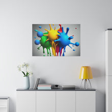 Load image into Gallery viewer, Colors Dripping Matte Canvas