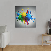 Load image into Gallery viewer, Colors Dripping Matte Canvas