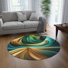 Load image into Gallery viewer, Multi- Color Round Rug