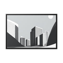 Load image into Gallery viewer, City Matte Canvas, Black Frame