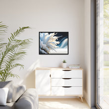 Load image into Gallery viewer, Unique White Matte Canvas, Black Frame