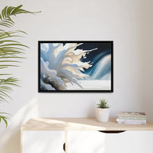 Load image into Gallery viewer, Unique White Matte Canvas, Black Frame
