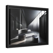 Load image into Gallery viewer, Black/White Matte Canvas, Black Frame