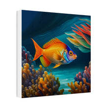 Load image into Gallery viewer, Colorful Fish Matte Canvas, Stretched, 0.75"