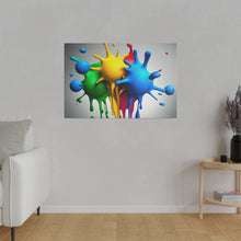 Load image into Gallery viewer, Colors Dripping Matte Canvas
