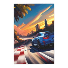 Load image into Gallery viewer, Blue Car Racing Area Rug