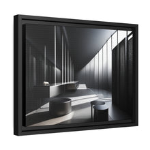 Load image into Gallery viewer, Black/White Matte Canvas, Black Frame