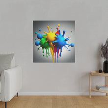 Load image into Gallery viewer, Colors Dripping Matte Canvas