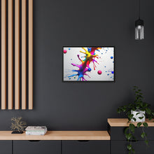 Load image into Gallery viewer, Unique Colorful Art Matte Canvas, Black Frame