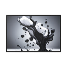 Load image into Gallery viewer, Black/White Matte Canvas, Black Frame