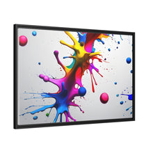 Load image into Gallery viewer, Unique Colorful Art Matte Canvas, Black Frame