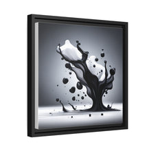 Load image into Gallery viewer, Black/White Matte Canvas, Black Frame