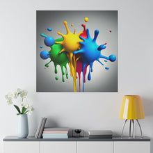 Load image into Gallery viewer, Colors Dripping Matte Canvas