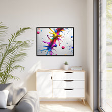 Load image into Gallery viewer, Unique Colorful Art Matte Canvas, Black Frame