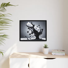 Load image into Gallery viewer, Black/White Matte Canvas, Black Frame