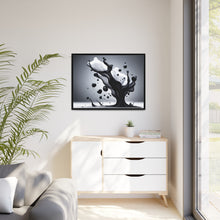 Load image into Gallery viewer, Black/White Matte Canvas, Black Frame